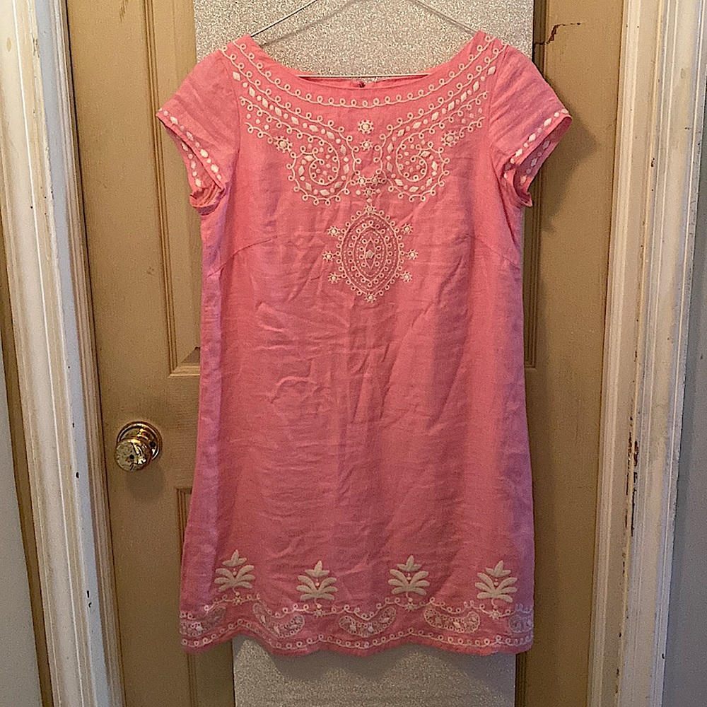 Lilly Pulitzer pink cotton dress size 6 vintage 2009 perfect condition free ship
